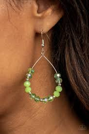 Wink Wink Green Earrings