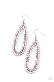 Glamorously Glowing Pink Earrings