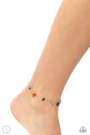 Gemstone Grace Multi Anklet