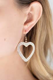 GLISTEN To Your Heart Gold Earring