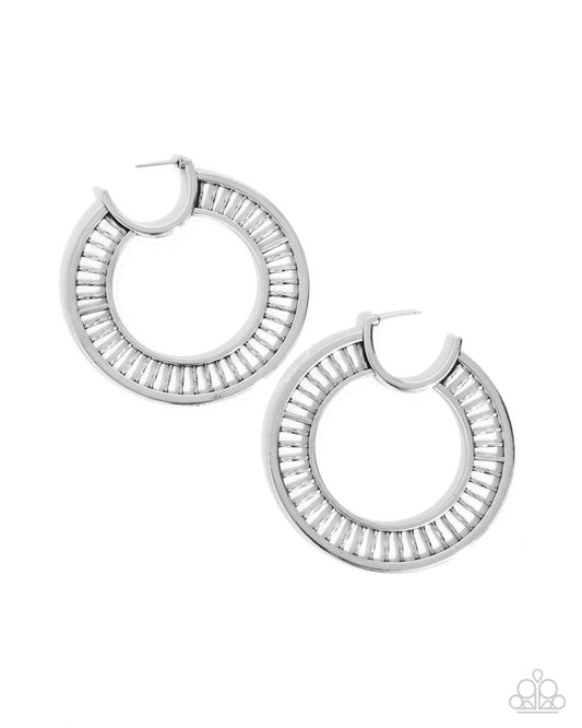 Set the Scene Silver Hoop Earrings