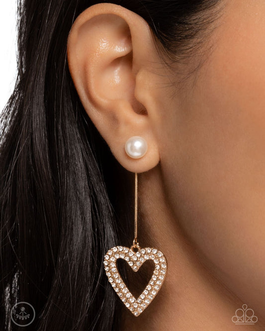 Valentine Vision Gold Post Earrings